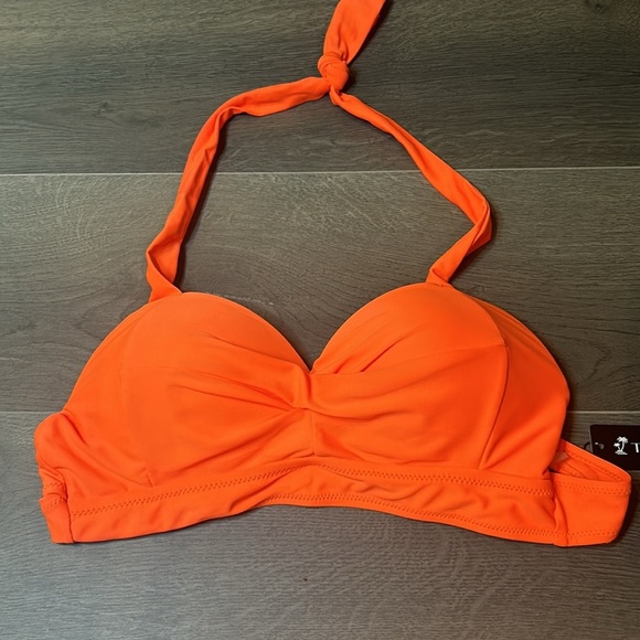 Tempt Me Women Two Piece Swimsuit Retro Halter Ruched High Waist Bikini - Picture 4 of 12